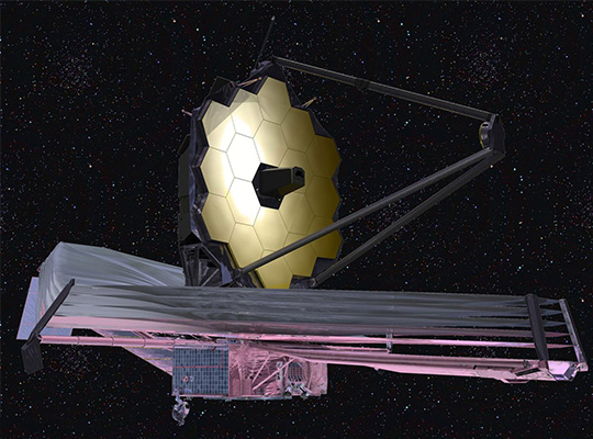 Image of James Webb Space Telescopes in Space